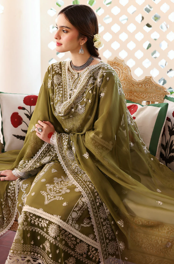 Jazmin 3PC Winter 2025 Collection Embroidered Dhanak Suit Premium Quality AB
