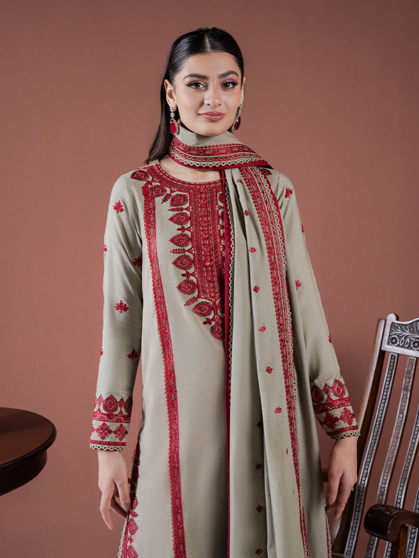 🔥 Winter 2K25 Collection by Asim Jofa 🔥Premium Dhanak Embroidered-3-Piece Suit AB
