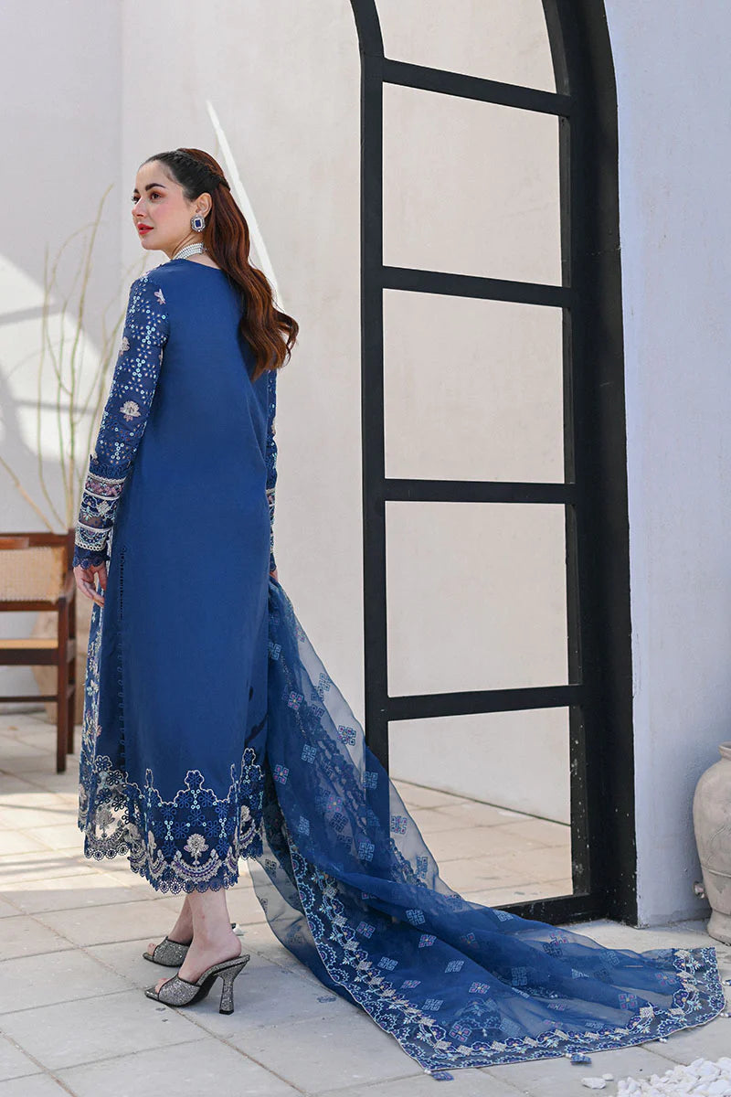 QALAMKAR BY SAHIL – LUXURY  Full Net (Premium Quality) 3 Pcs Unstitched AB