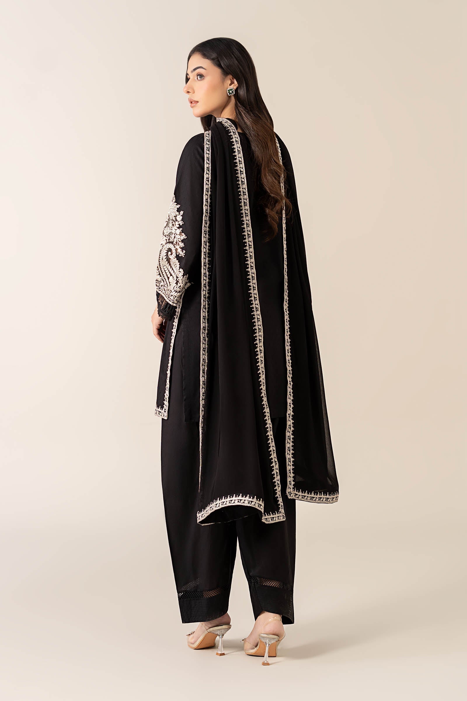 Premium Air-Jet Dhanak 2-Piece Embroidered Suit FBL