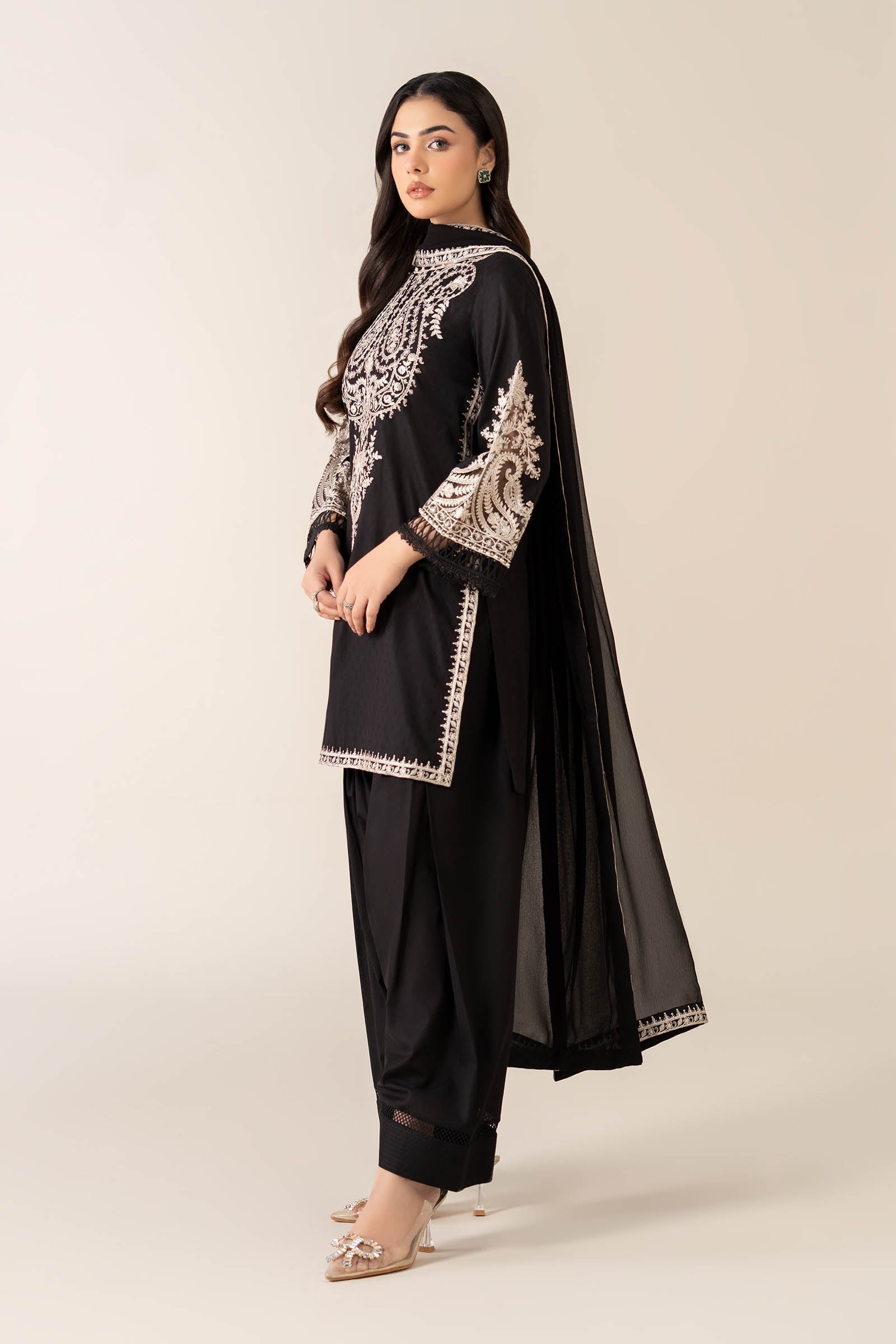 Premium Air-Jet Dhanak 2-Piece Embroidered Suit FBL
