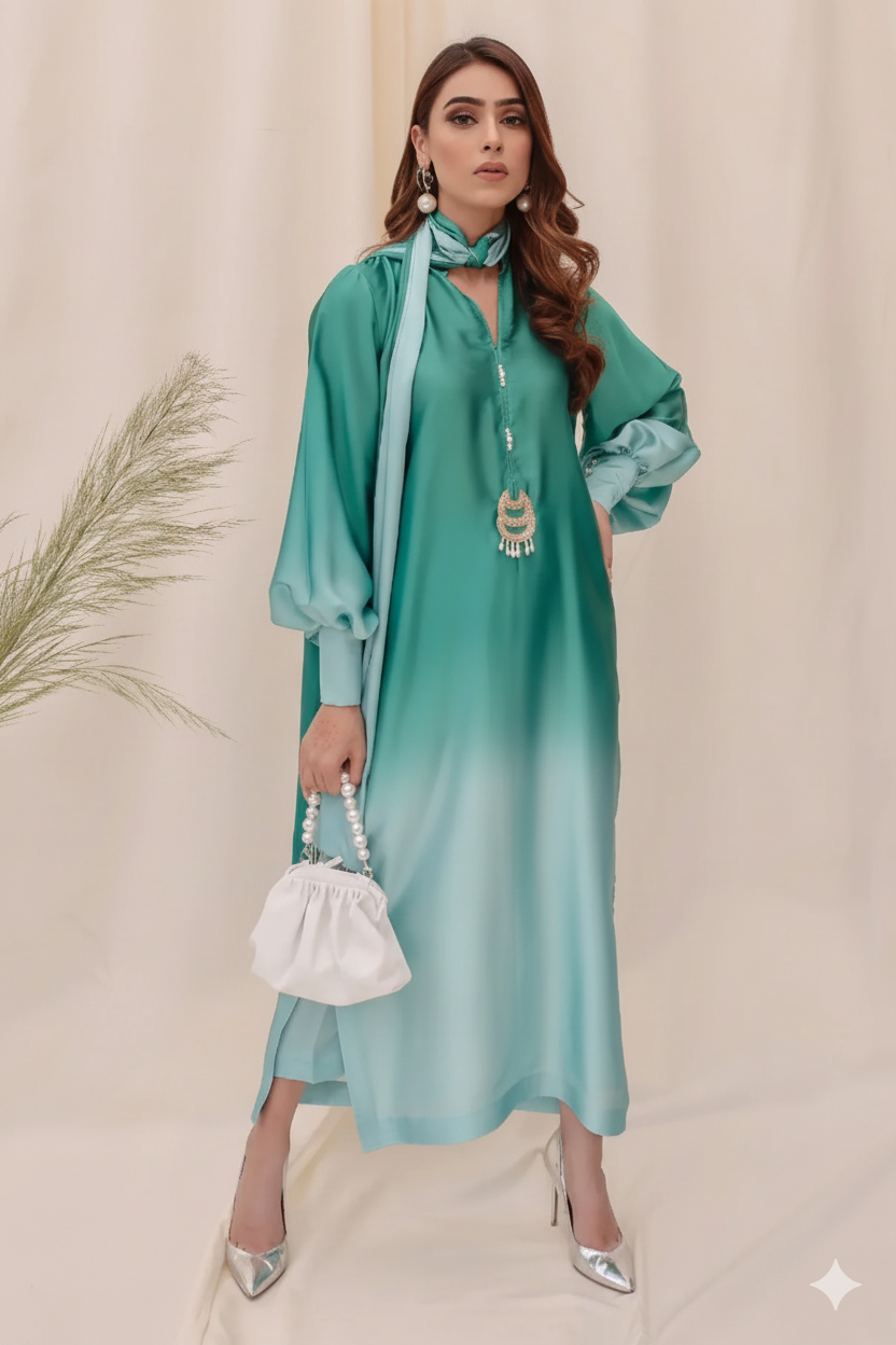 Shamooz Silk Printed Unstitched 3-Piece Suit, MR