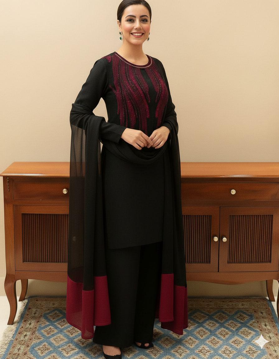 New Arrival – Luxury Shamooz Silk 3-Piece Suit FBL