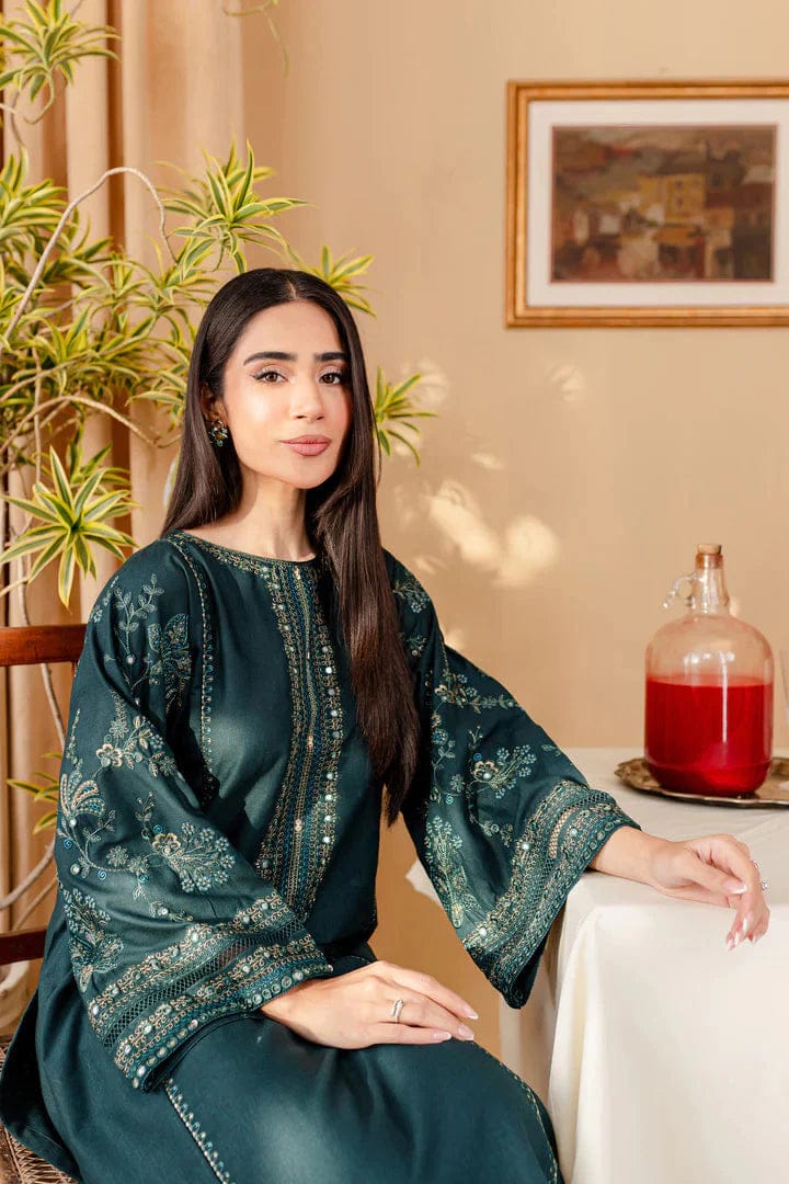 ✨DHANAK COLLECTION 2025/2026 ✨ Premium Air-Jet Dhanak 2-Piece Unstitched Embroidered Suit  FBL