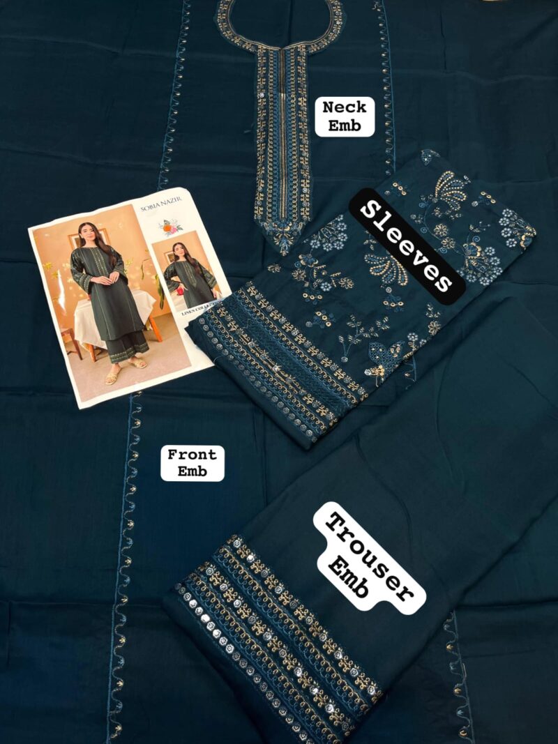 ✨DHANAK COLLECTION 2025/2026 ✨ Premium Air-Jet Dhanak 2-Piece Unstitched Embroidered Suit  FBL