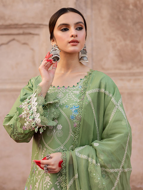 PARISHAY – WINTER 2025 HOT COLLECTION- Stunning-3-Piece Unstitched Dhanak Suit AB