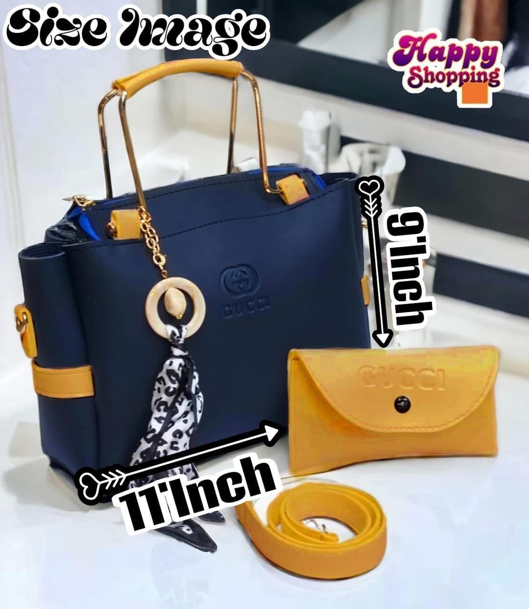 ๐ Product Title:  Women's Rexine Hand Bag Set โ 2 Pcs | Stylish & Functional