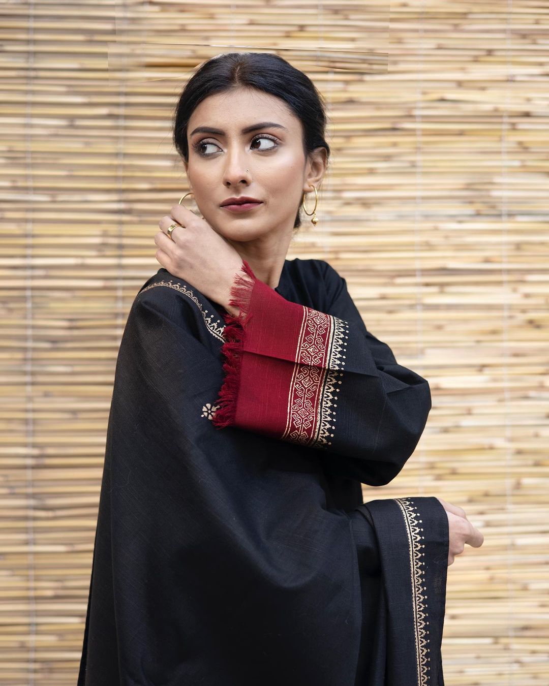 Premium Air-Jet Dhanak-3-Piece Embroidered Unstitched Suit AB