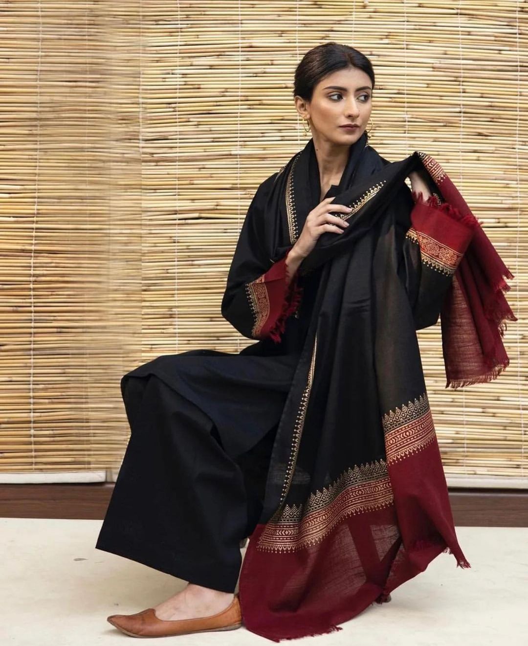 Premium Air-Jet Dhanak-3-Piece Embroidered Unstitched Suit AB