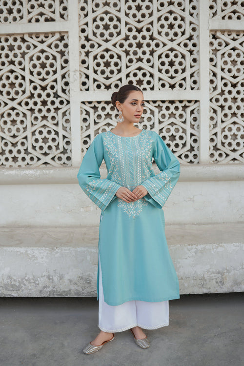 2PC Fully Embroidered Linen Unstitched Collection TSC