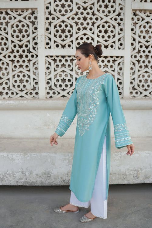 2PC Fully Embroidered Linen Unstitched Collection TSC