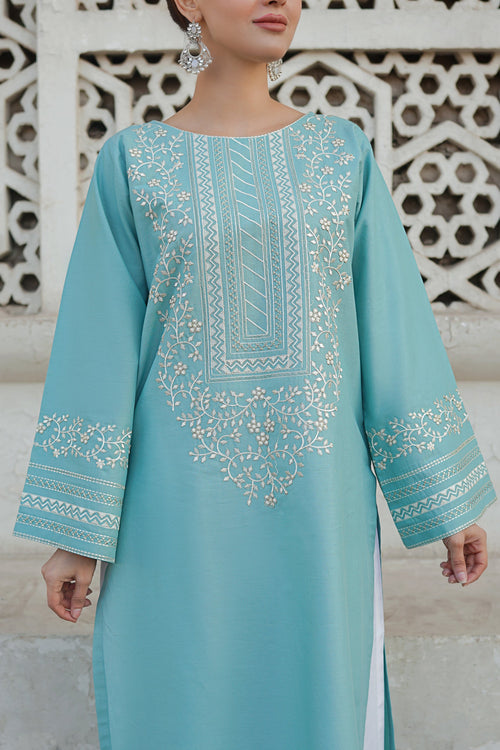 2PC Fully Embroidered Linen Unstitched Collection TSC