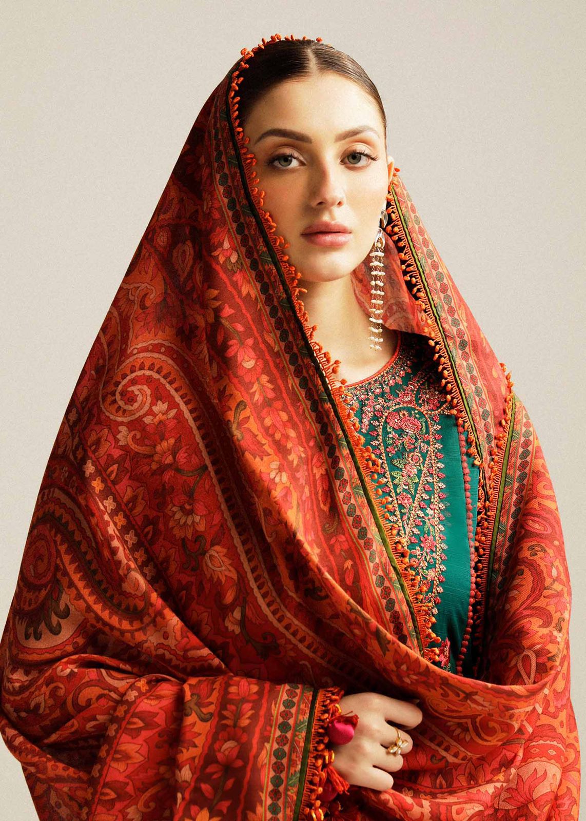 🔥 Winter 2025 Hot Collection 🔥 Premium Dhanak Fabric  Elegant-3-piece Suit  AB