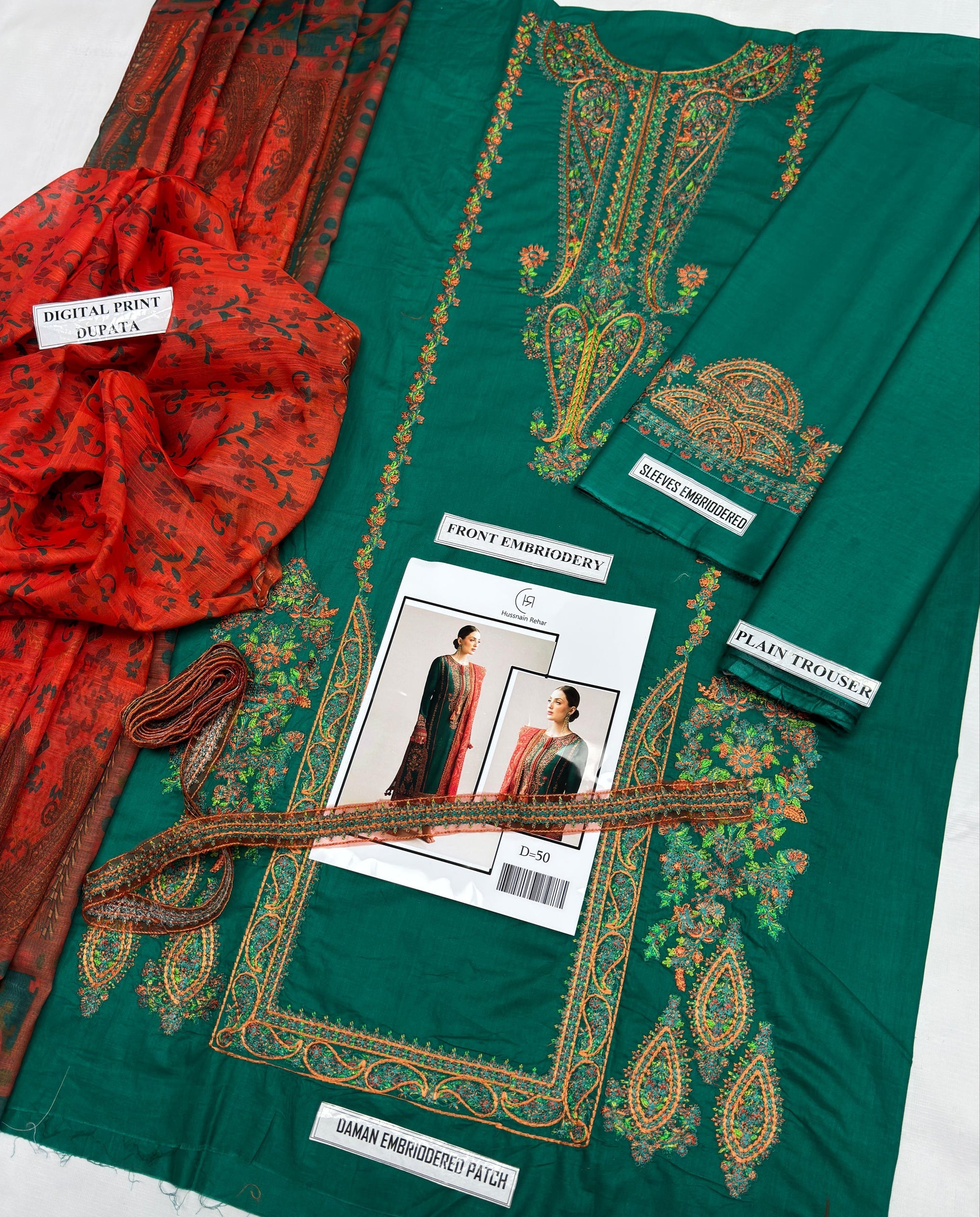 🔥 Winter 2025 Hot Collection 🔥 Premium Dhanak Fabric  Elegant-3-piece Suit  AB
