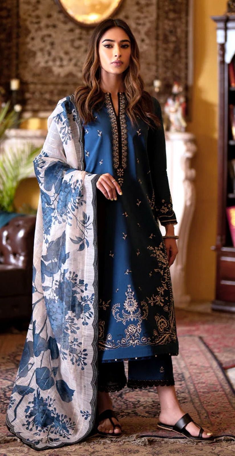 3-Piece Dhanak suit Brand: MARIA B AB
