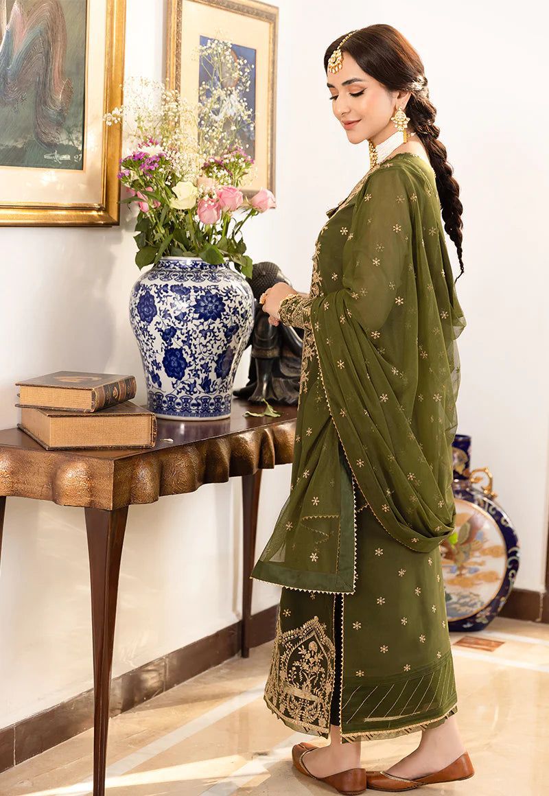 ASIM JOFA Luxury Chiffon ✨  Embroidered Unstitched 3PC Suit