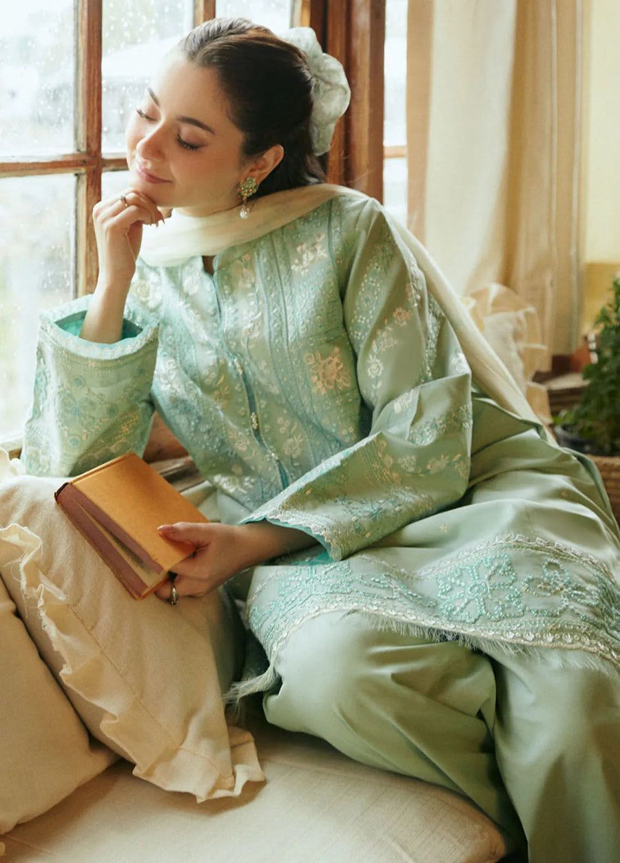 COCO by Zara Shahjahan – Premium Air-Jet Dhanak 3PC Luxury Embroidered Suit FBL