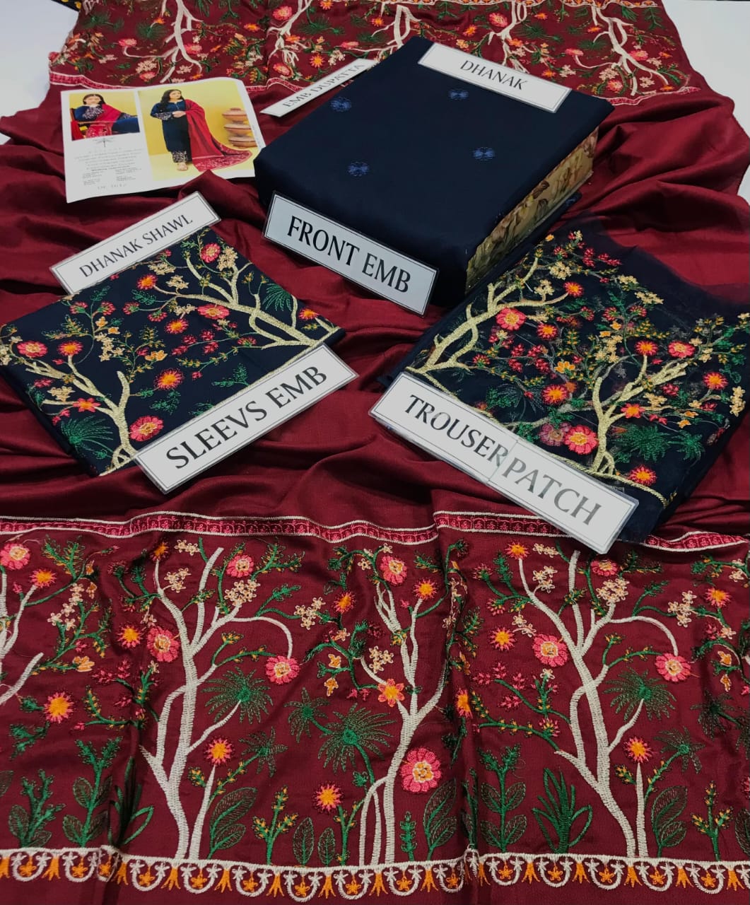 KASTOOR – Premium Air-Jet Dhanak 3PC Luxury Embroidered Suit FBL