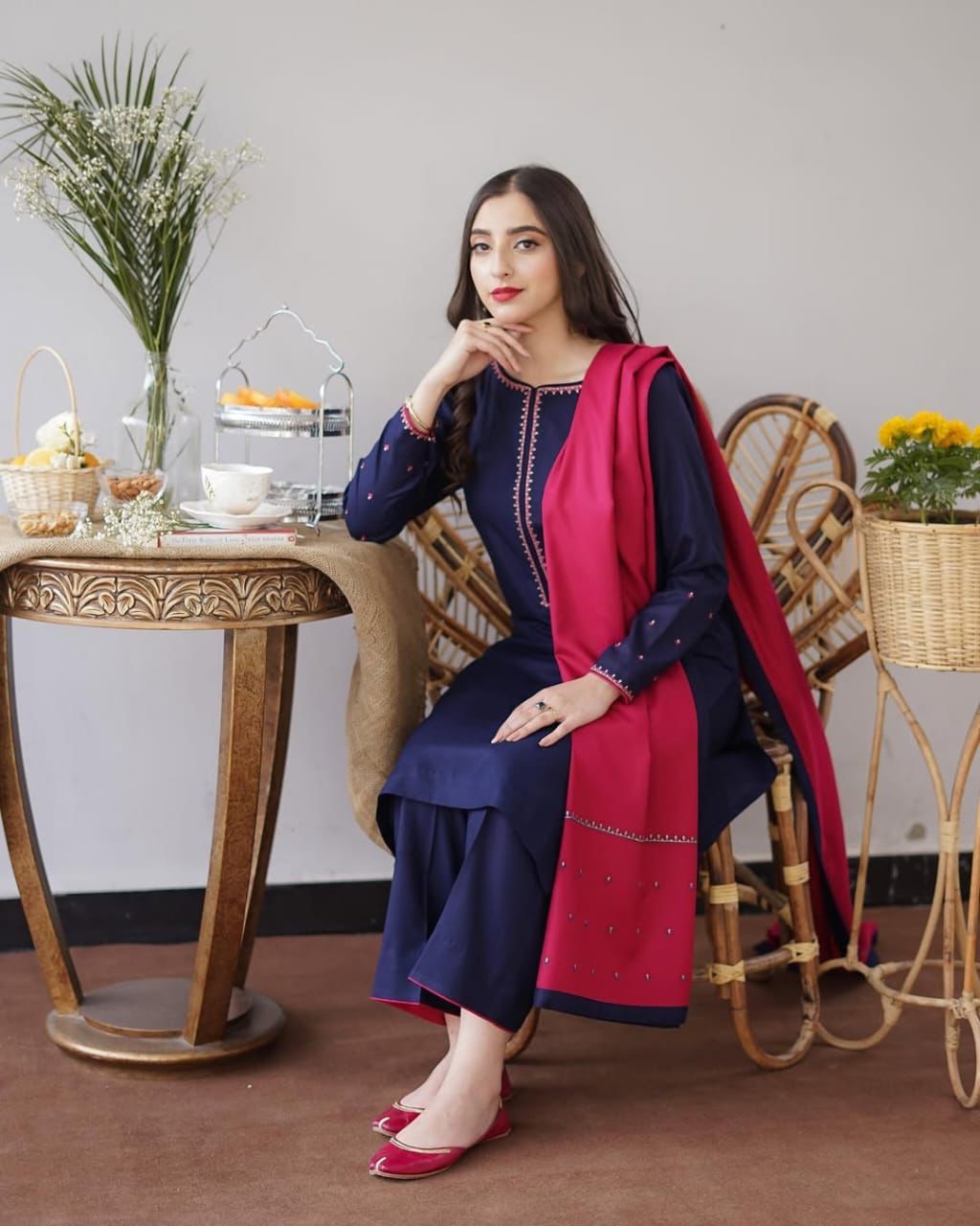 AISLING – Premium Air-Jet Dhanak 3PC Embroidered Suit AB