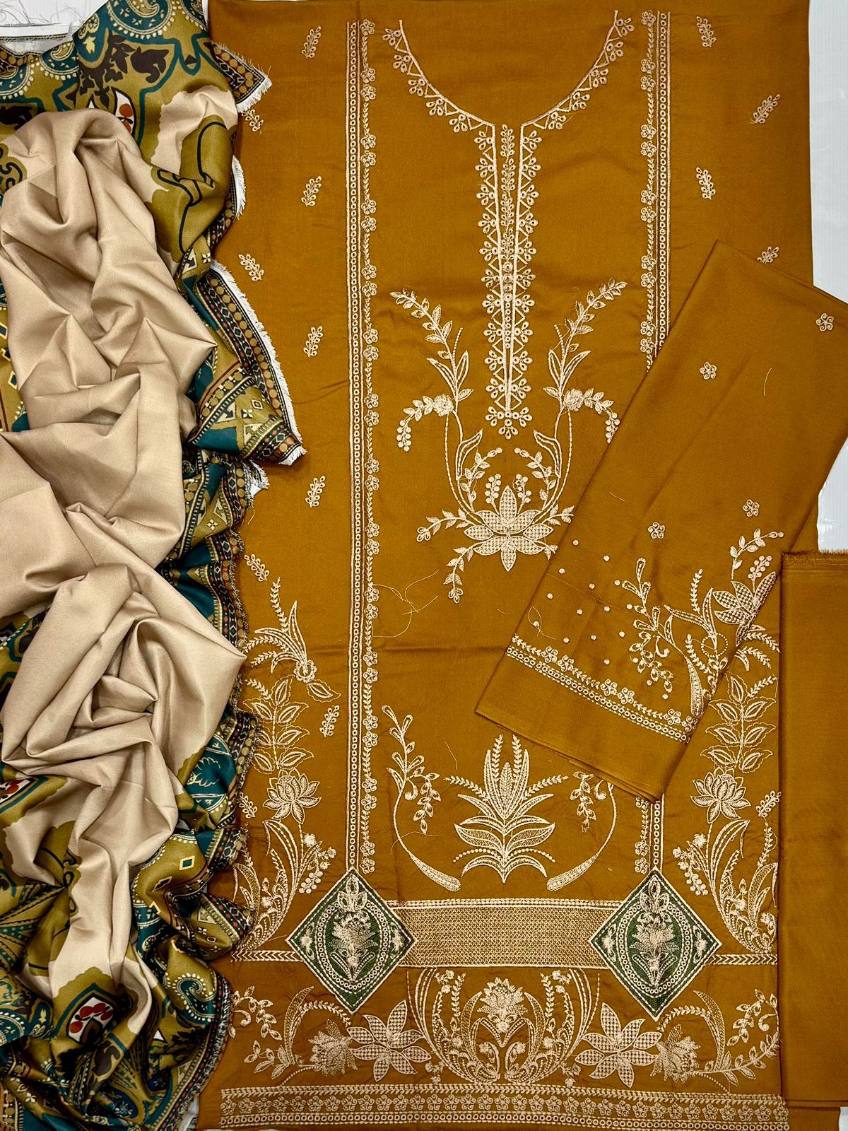 Premium Pure Dhanak  – 3 Piece Suit