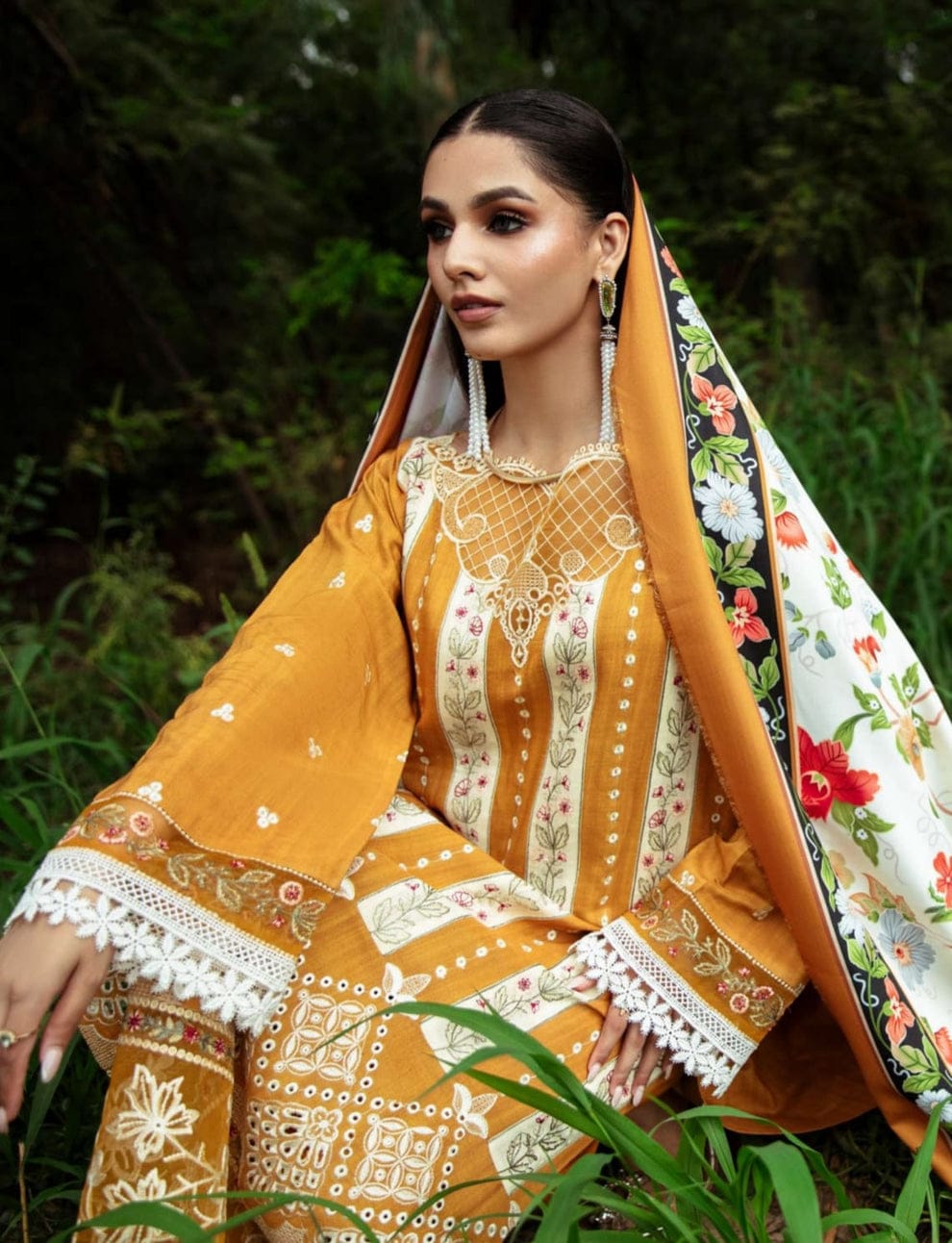 ✨ BRAND: MAHNUR 3PC Peach Wool Suit LUXURY WINTER COLLECTION✨ AB