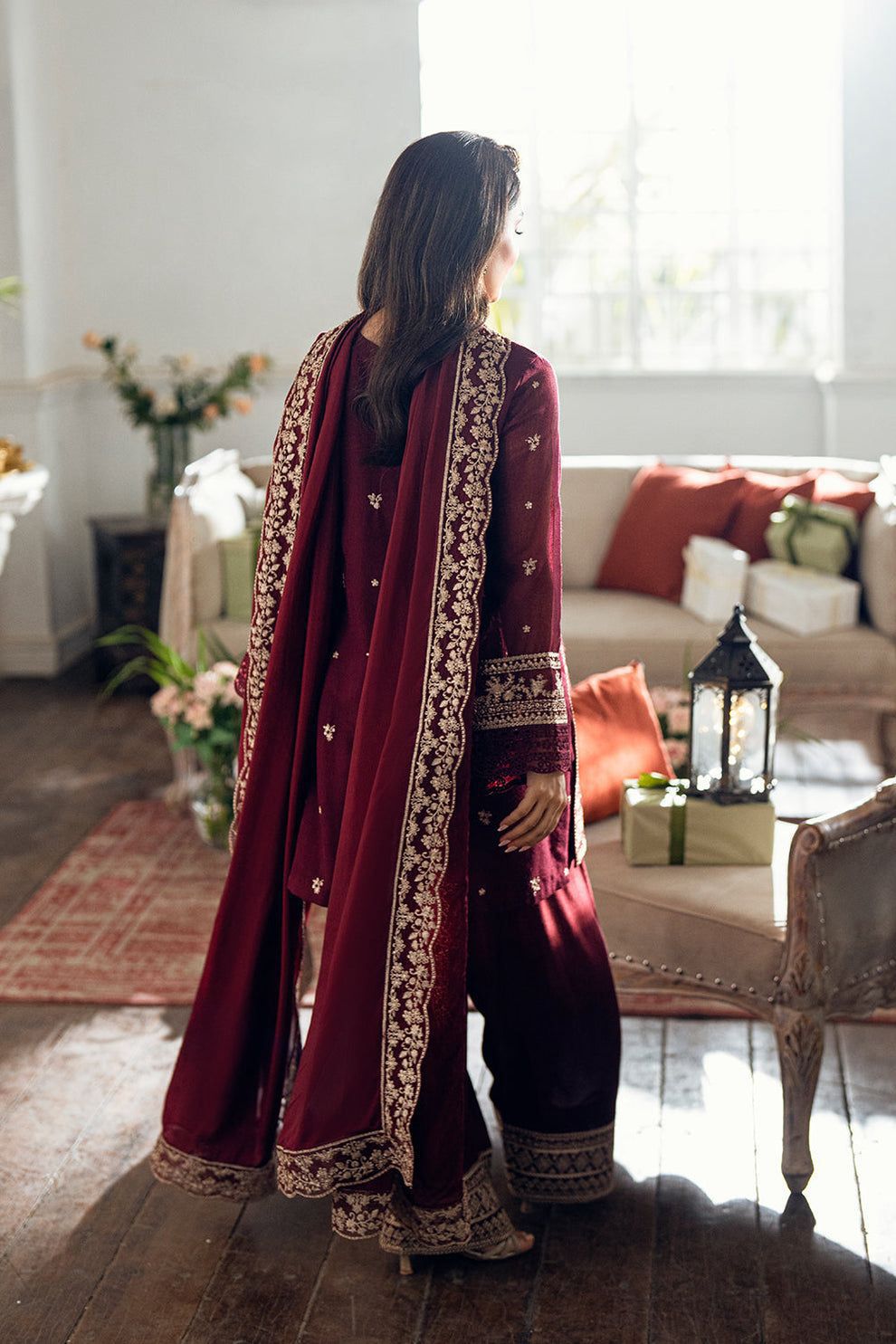 Brand: Azure – Luxury  Chiffon 3 Piece Suit FBL