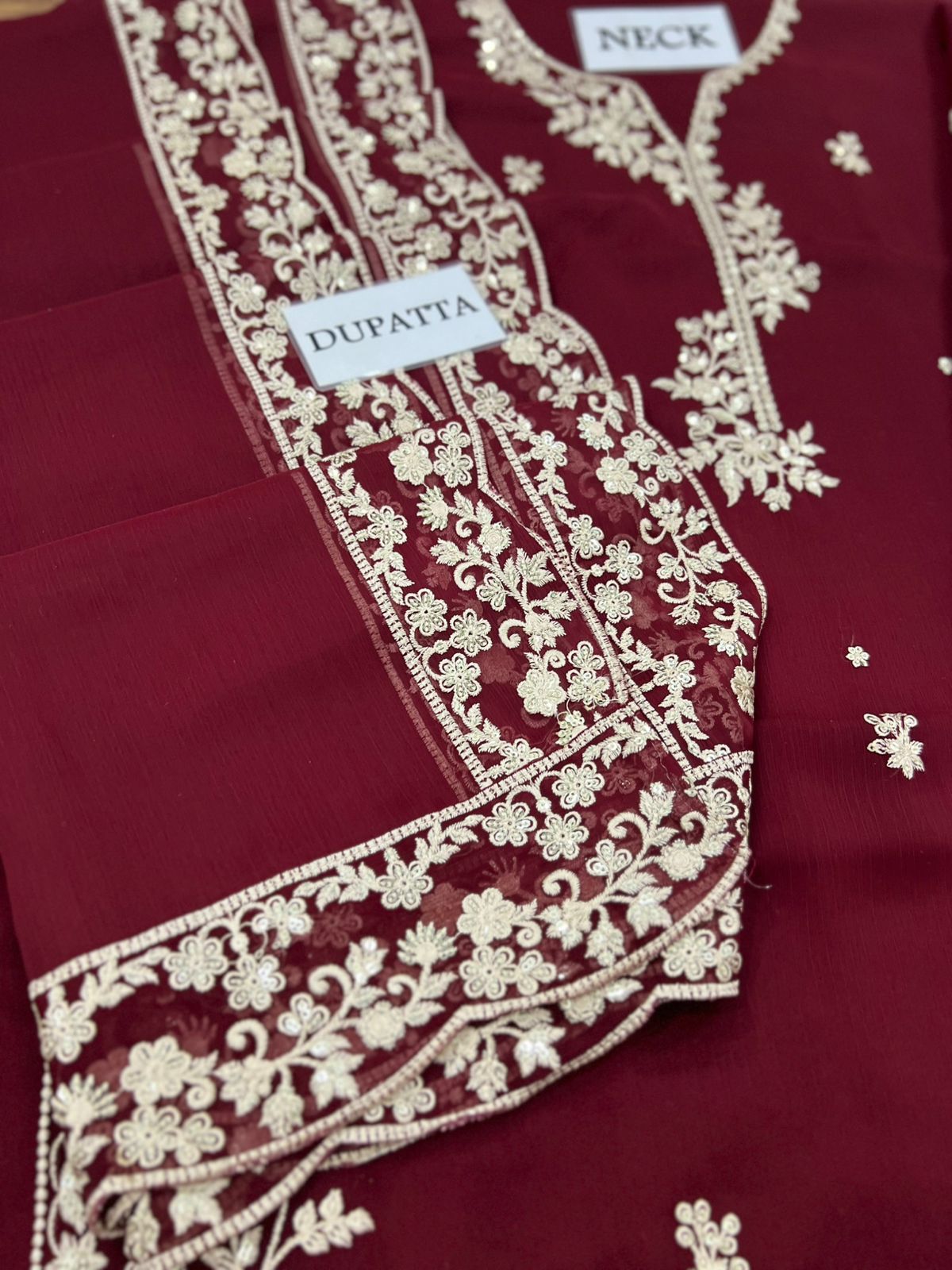 Brand: Azure – Luxury  Chiffon 3 Piece Suit FBL