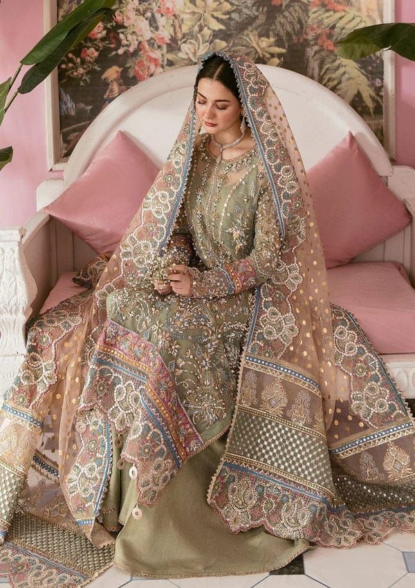 ELAF Luxury Organza Embroidered Sequin Unstitched 3PC Suit MR