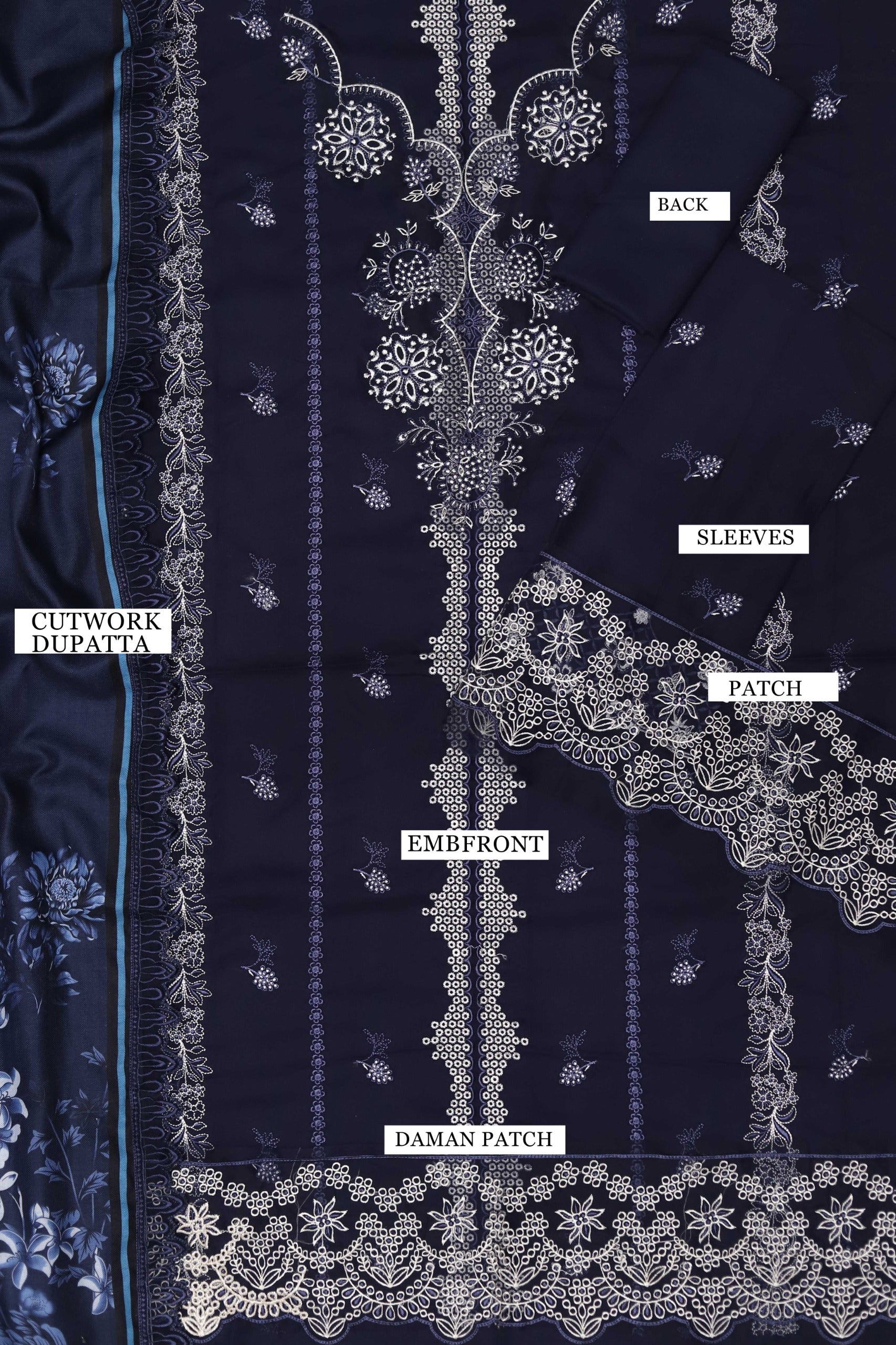 Maria B Winter Collection 2025 – Dhanak Embroidered 3PC Suit Unstitched AB