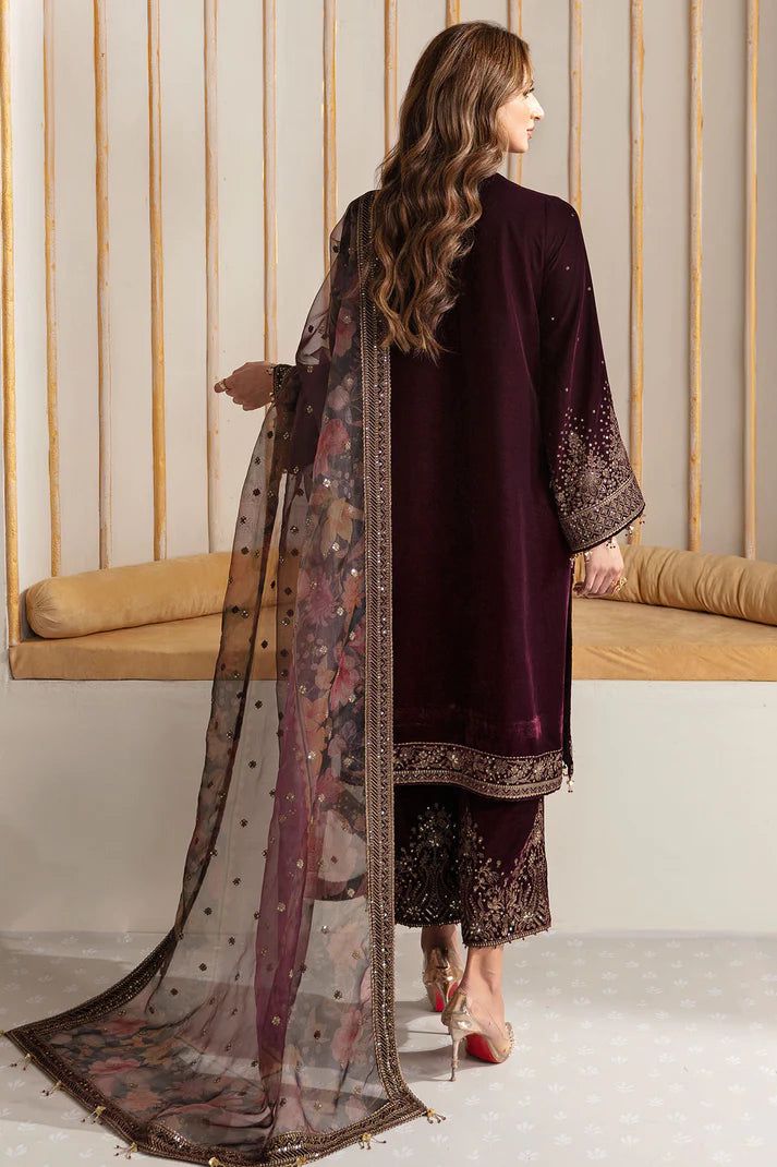 JAZMINE Luxury Embroidered Velvet 3PC Suit AB