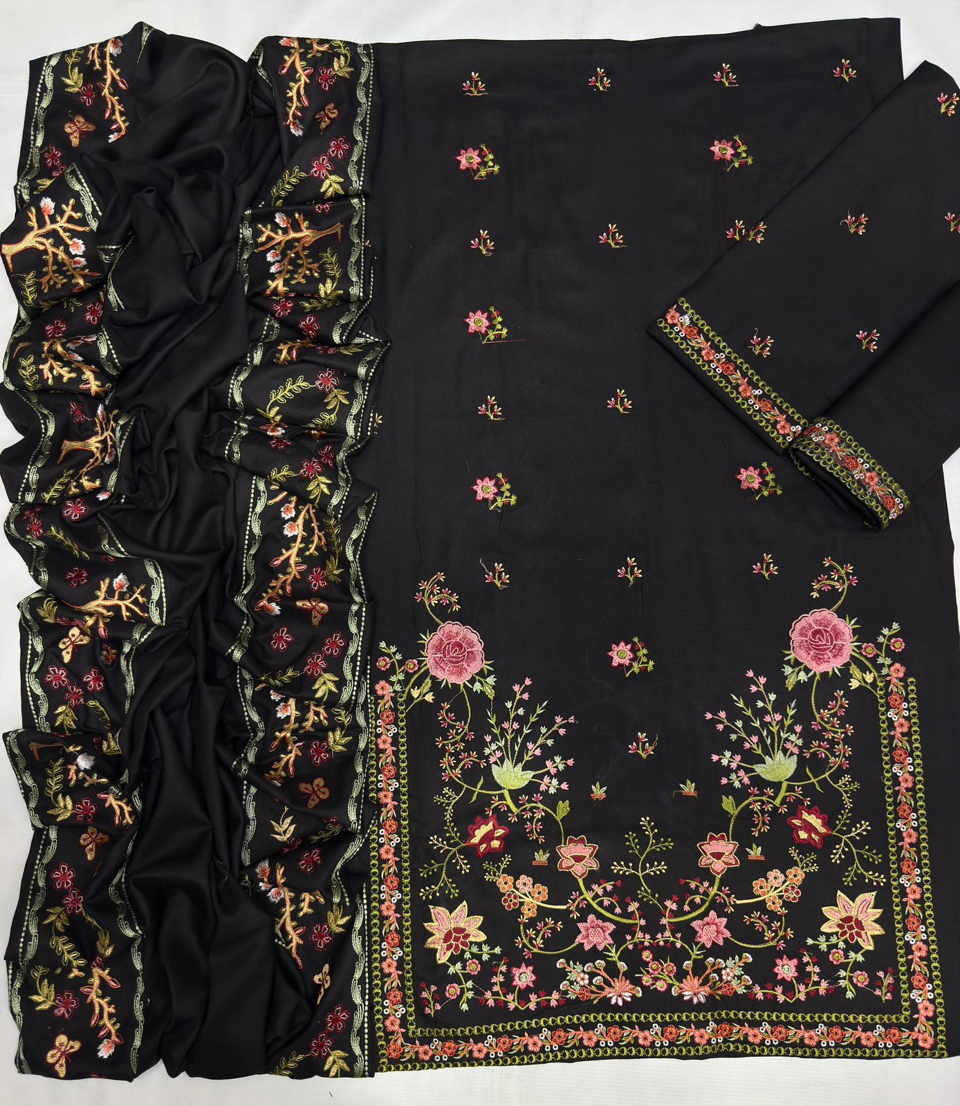 Dhanak fabric– Winter Collection 2025 - 3-piece luxury unstitched suit FBL