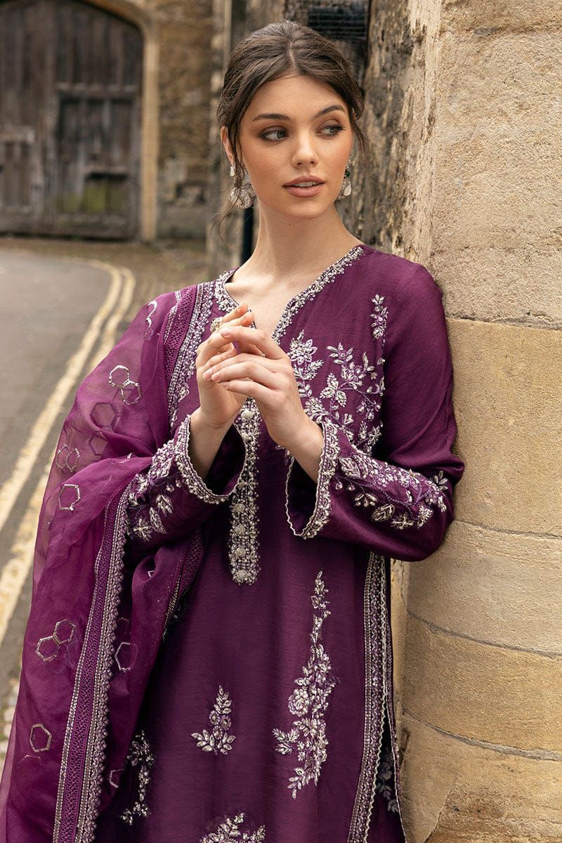 MUSHQ Luxury Organza Collection 3-Piece Unstitched Hand-Embellished Outfit MR