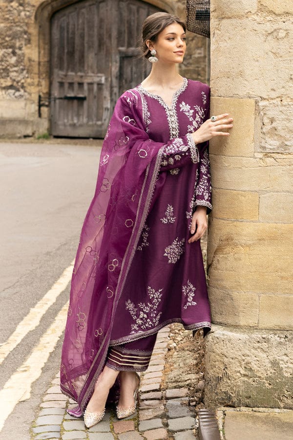 MUSHQ Luxury Organza Collection 3-Piece Unstitched Hand-Embellished Outfit MR