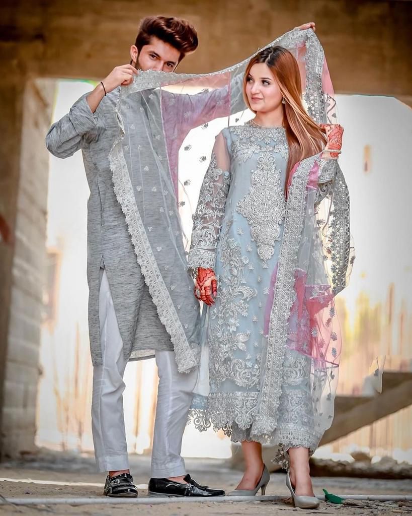 LAAM Organza Embroidered & Stone Work Luxury Unstitched 3-Piece MR