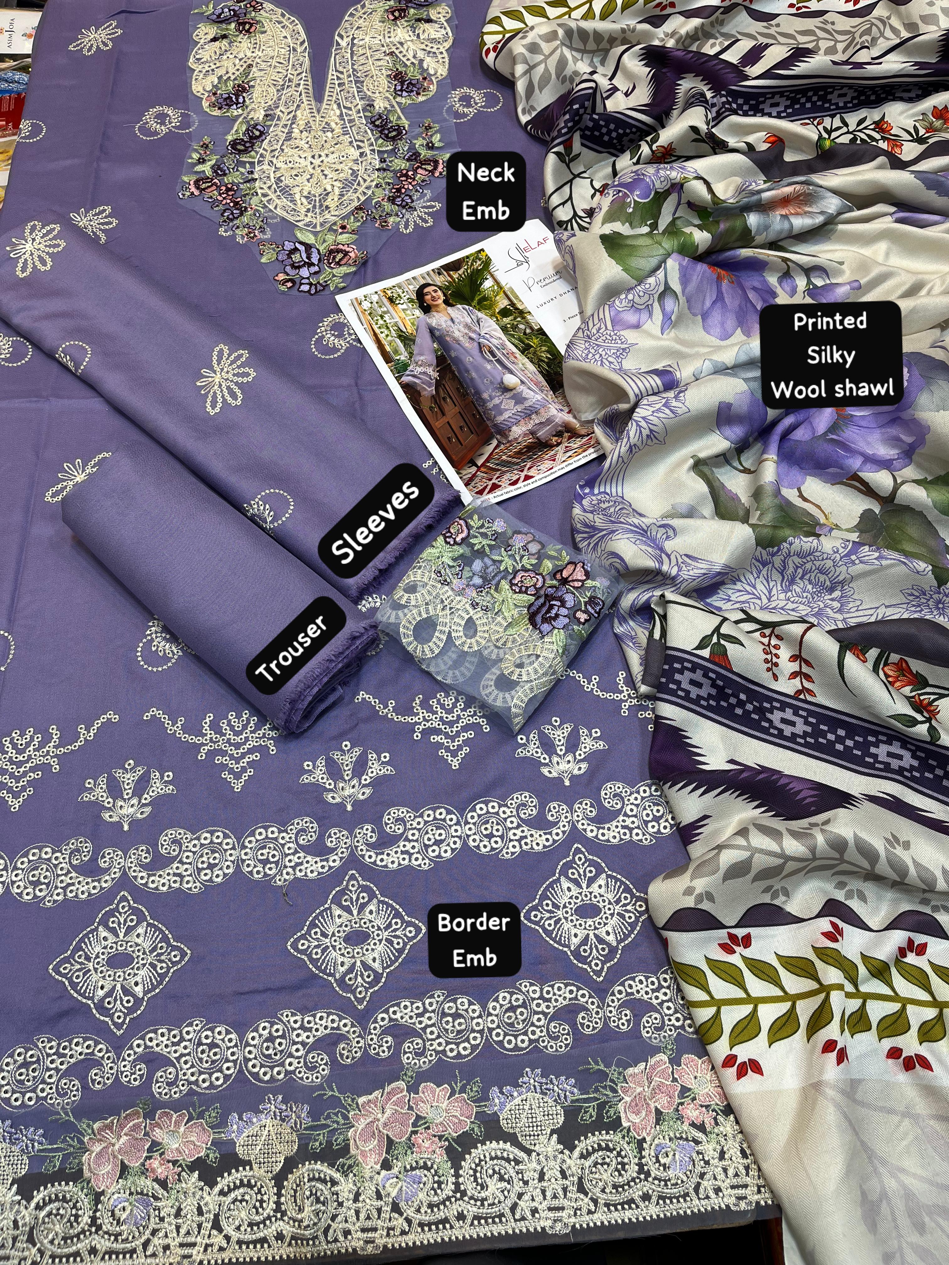 Winter 2025 Hot Collection by Elaf Elegant-3-Piece Suit AB