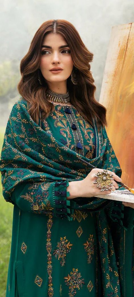 RAMSHA – WINTER 2025 HOT COLLECTION Premium-3-Piece Unstitched Dhanak Suit AB