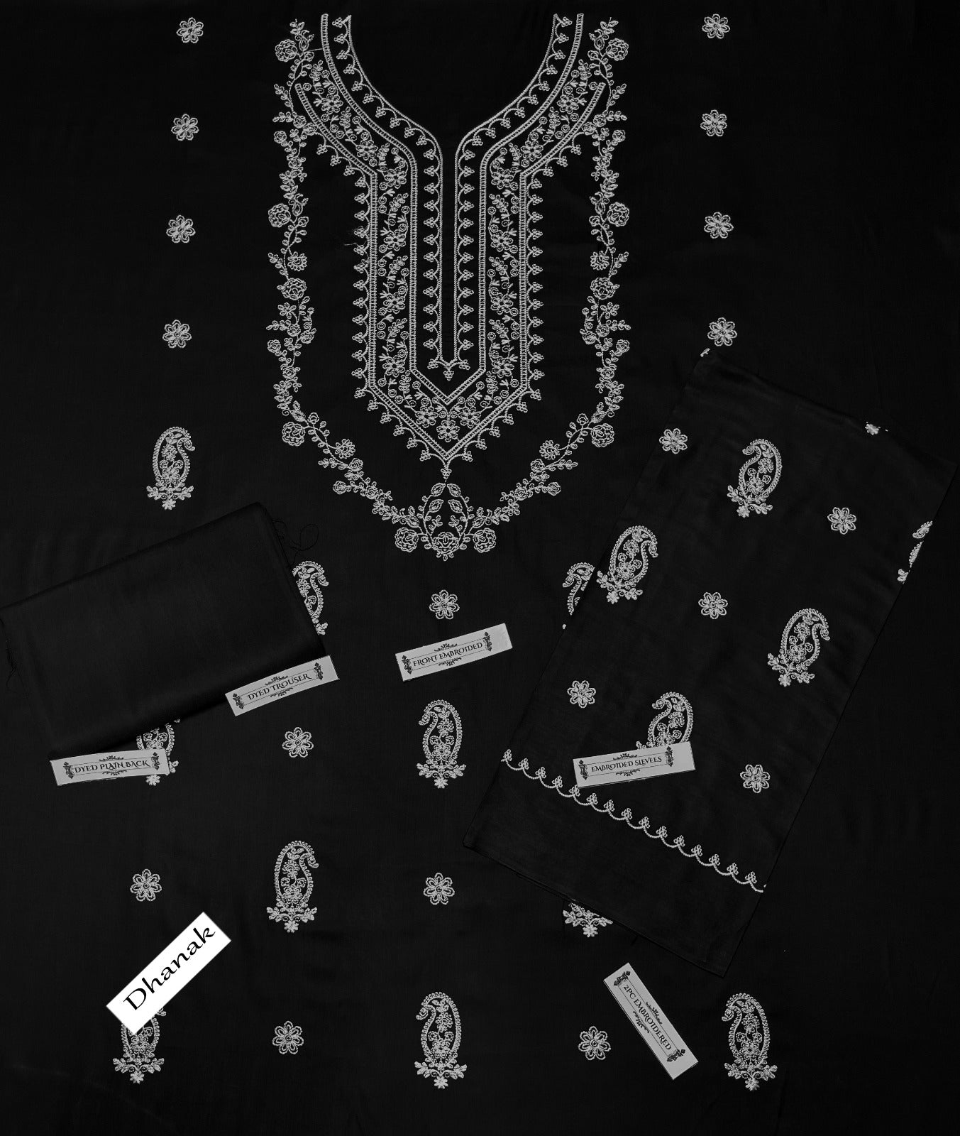 New Arrival — Dhanak Collection 2025/2026 ✨ Premium Air-Jet Dhanak 2-Piece Embroidered Suit FBL