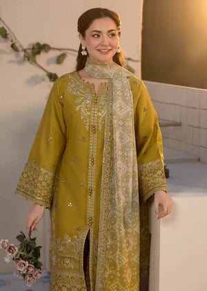 Winter Collection | Premium Dhanak 3PC Embroidered Suit TSC