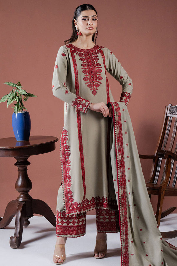 🔥 Winter 2K25 Collection by Asim Jofa 🔥Premium Dhanak Embroidered-3-Piece Suit AB