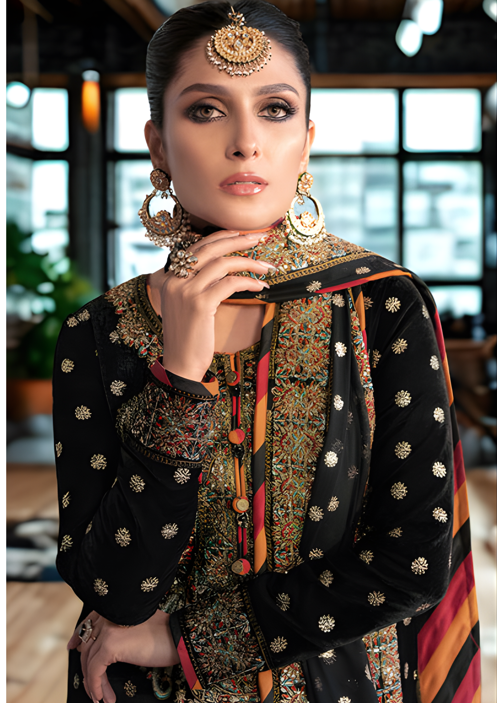 Baroque Velvet Embroidered