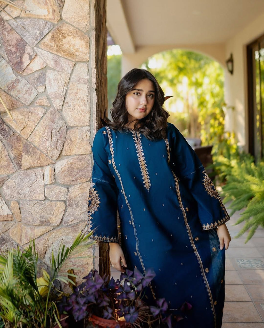 ❄ URGE – Winter Hot Collection ❄  Premium Dhanak 2-Piece Embroidered Unstitched Suit AB