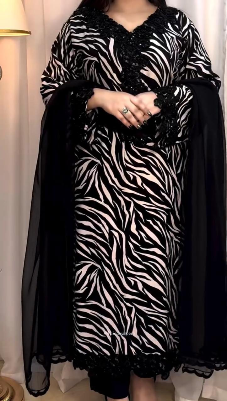 💍 WEDDING COLLECTION 2025 💍  Premium Silk Fabric – 3PC Unstitched Suit AB