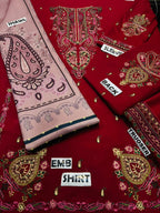 ❄ COCO BY ZARA SHAHJAHAN – WINTER 2025 HOT COLLECTION ❄  3 PCS UNSTITCHED SUIT  AB