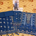 QALAMKAR BY SAHIL – LUXURY  Full Net (Premium Quality) 3 Pcs Unstitched AB