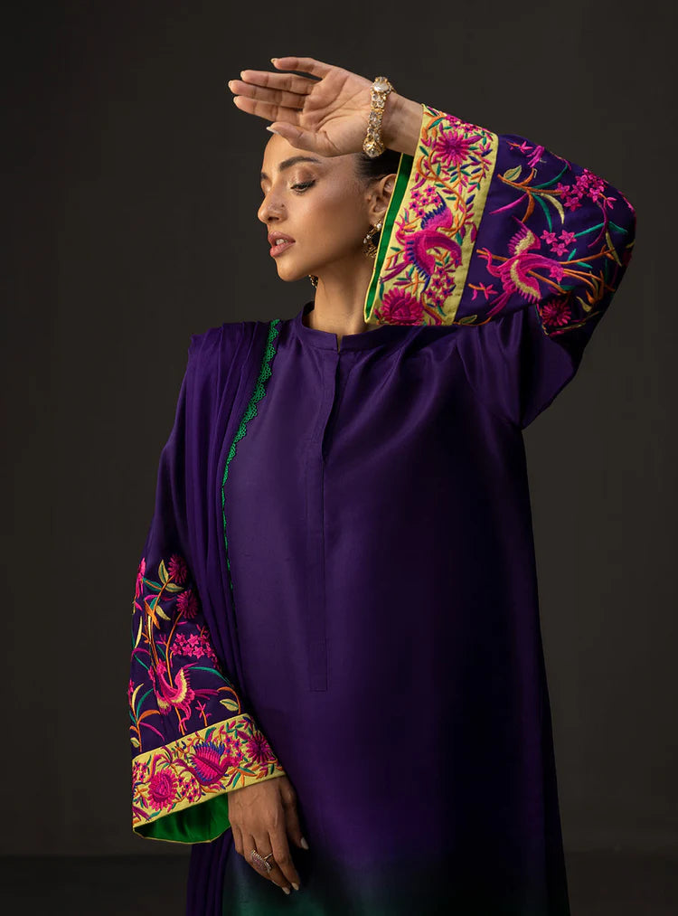 ✨ Tie Dye Digital Printed Collection – Silk 3PC ✨  Premium Shamooz Silk AB