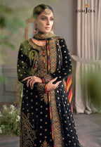 Asim Jofa Velvet Embroidered Luxury Unstitched 3-Piece Suit MR