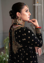 Asim Jofa Velvet Embroidered Luxury Unstitched 3-Piece Suit MR