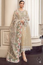 ✨  MARIA.B Luxury Chiffon ✨  Embroidered Hand-Embellished Unstitched 3PC Suit MR