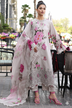 ASIFA NABEEL Shamooz Silk Embroidered &amp; Hand-Embellished Luxury Unstitched 3-Piece MR