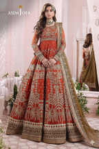 ASIM JOFA | Chiffon Embroidered Luxury Frock – Unstitched 3PC MR